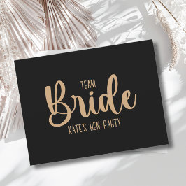 Cartão Postal De Festividades Bride Squad Bright Pink