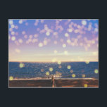 Cartão Postal De Festividades Brighton Beach com luzes brilhantes<br><div class="desc">Foto tirada de Brighton Beach,  Reino Unido com luzes brilhantes adicionadas no primeiro plano</div>