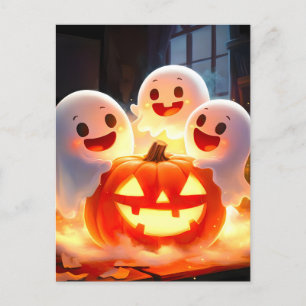 Cartão Postal De Festividades Brilho do Partido da Bomba Fantasma