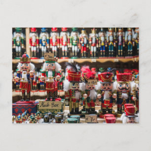 Cartão Postal De Festividades Brinquedos de quebra-nozes no mercado de Natal aus