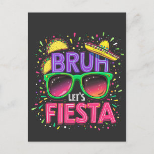 Cartão Postal De Festividades Bruh, Vamos Fiesta Cinco De Mayo Cultura Mexicana