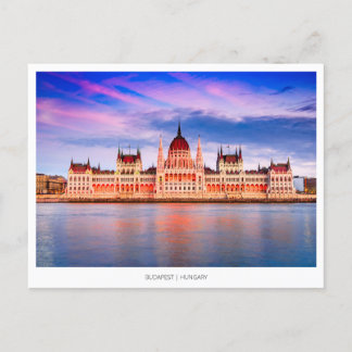 Cartão Postal De Festividades Budapeste e Danúbio, Hungria
