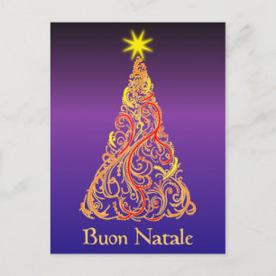 Cartão Postal De Festividades Buon Natale