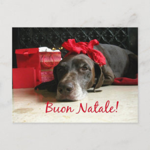 Cartão Postal De Festividades Buon Natale Cartão de Natal Italiano