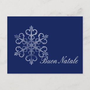 Cartão Postal De Festividades Buon Natale Italian Christmas Card