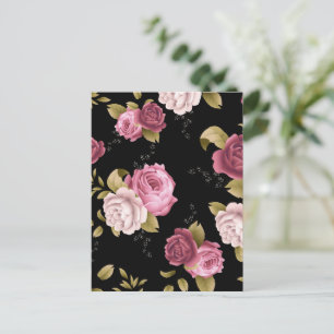 Cartão Postal De Festividades Buquês dos Rosas 3