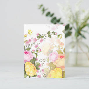 Cartão Postal De Festividades Buquês dos Rosas 4