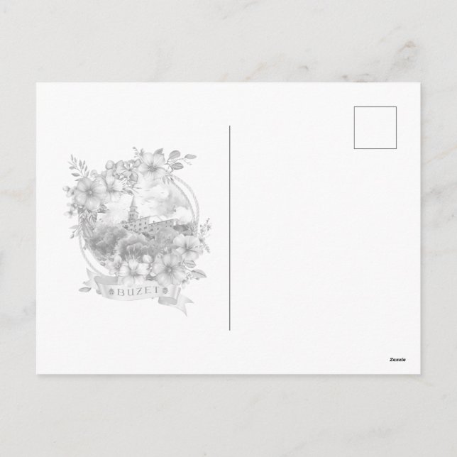 Cartão Postal De Festividades Buzet Croatia (Verso)