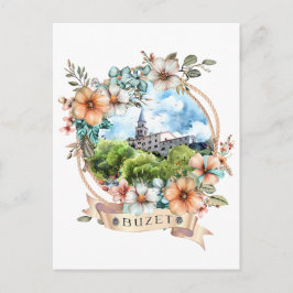 Cartão Postal De Festividades Buzet Croatia