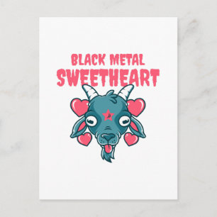 Cartão Postal De Festividades cabeça de cabra fofa baphomet