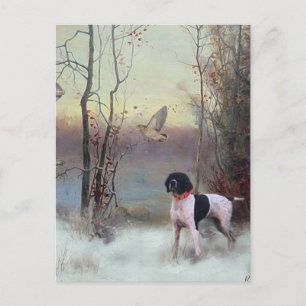 Cartão Postal De Festividades Caça de Woodcock com SPG