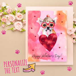 Cartão Postal De Festividades Cachorro Presente de Dia dos Namorados Chihuahua L