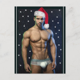 Cartão Postal De Festividades Cachorros Mais Quentes No Planeta Papais noeis De 