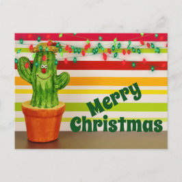Cartão Postal De Festividades Cactus Festivo Sudoeste Feliz Natal