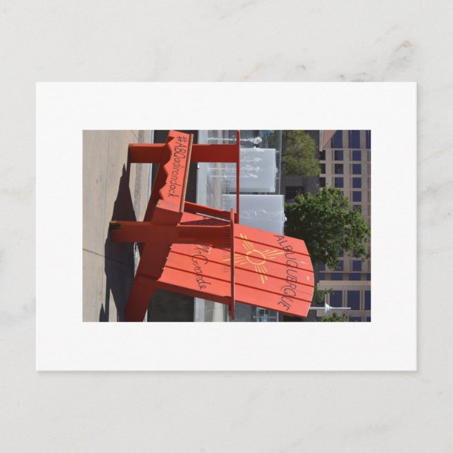 Cartão Postal De Festividades Cadeira ABQ (Frente)