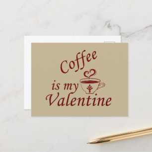 Cartão Postal De Festividades café é meu dia de os namorados namorados