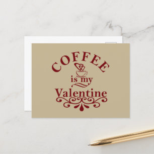 Cartão Postal De Festividades café é meu dia de os namorados namorados