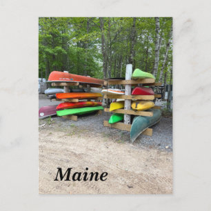 Cartão Postal De Festividades Caiaques coloridos