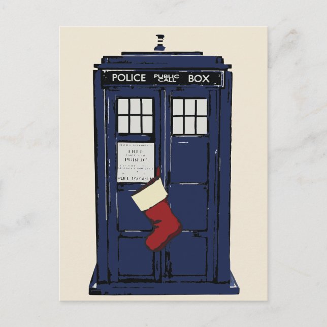 Cartão Postal De Festividades Caixa de Chamada Pública da Polícia Natal (Frente)