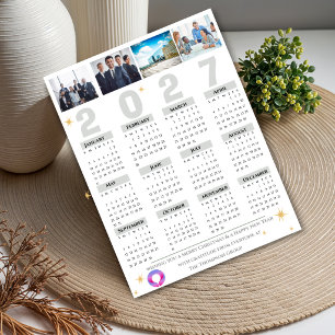 Cartão Postal De Festividades Calendário Corporativo da Empresa Multi Foto 2027