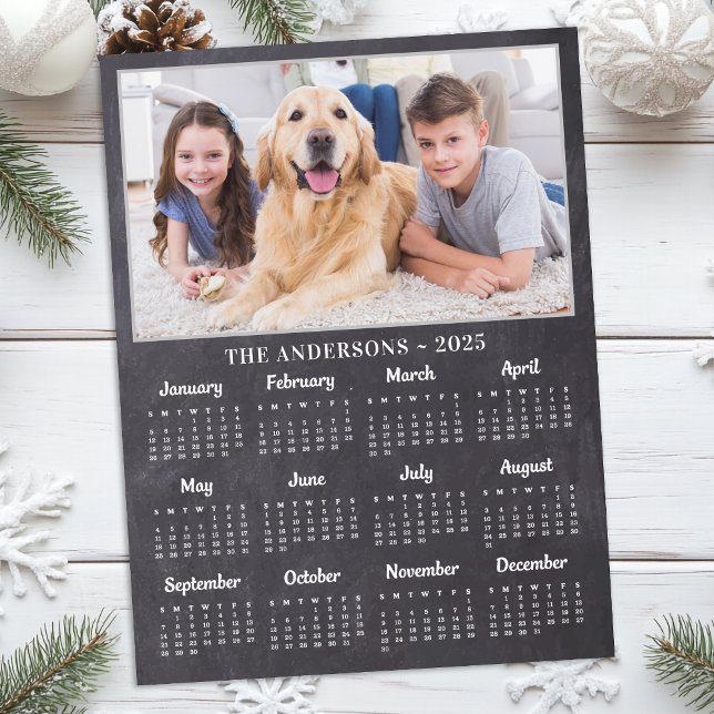 Cartão Postal De Festividades Calendário de Fotografias de Cães da Família Rusti (Criador carregado)