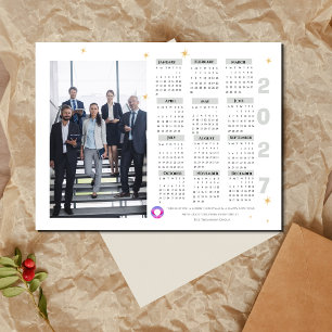 Cartão Postal De Festividades Calendário de Fotos Corporativas de Negócios da Em