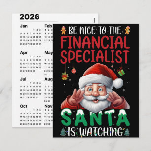 Cartão Postal De Festividades Calendário do Advento de Piadas do Papai de 2026 C