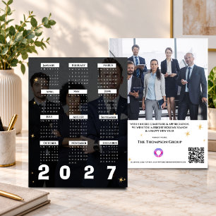 Cartão Postal De Festividades Calendário Empresarial de Fotos 2027 Negócios