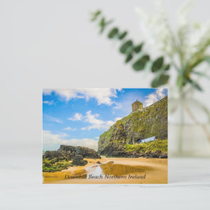 Cartão Postal De Festividades Caminho de ferro através das areias de Descida Bea