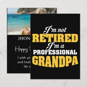 Cartão Postal De Festividades Camisa Personalizada de Aposentadoria Engraçada Re