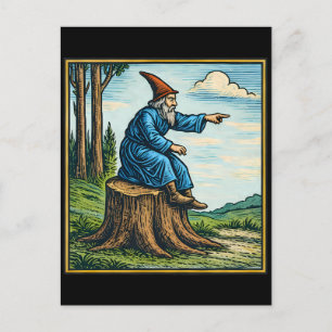 Cartão Postal De Festividades Camiseta de Fantasia Retro Medieval Cavaleiro de C