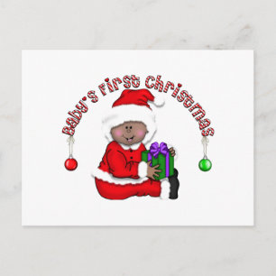 Cartão Postal De Festividades Camisetas e Presentes de Bebê Elfo de Natal