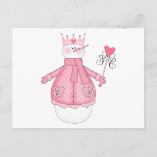 Cartão Postal De Festividades Camisetas e presentes de Natal da Princesa de Neve