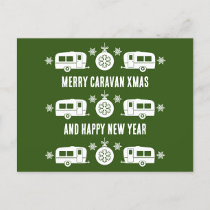 Cartão Postal De Festividades Campanha Feliz de Natal Caravan