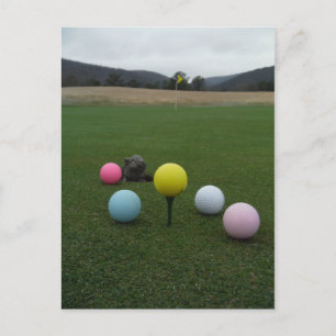 Cartão Postal De Festividades campo de golfe da montanha páscoa