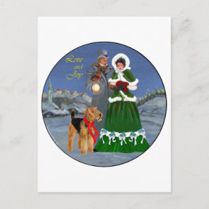 Cartão Postal De Festividades Canções de Natal