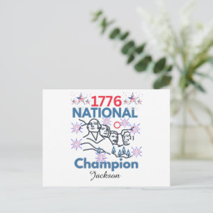 Cartão Postal De Festividades Candidatos Nacionais de 1776 Engraçados Patriótico