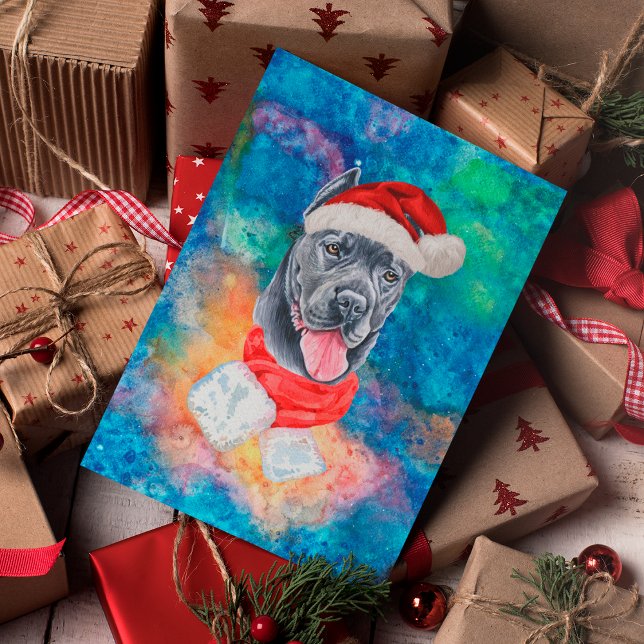 Cartão Postal De Festividades Cane Corso Breed Dog Natal (Criador carregado)