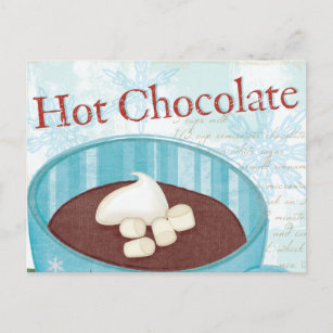Cartão Postal De Festividades Caneca do Natal com chocolate quente