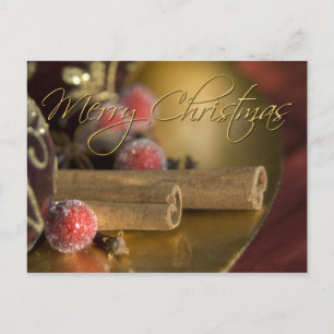 Cartão Postal De Festividades Canela de Natal
