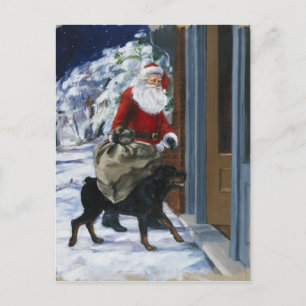 Cartão Postal De Festividades Carl Helping Papai Noel de<Carl's Christmas>b