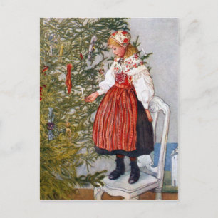 Cartão Postal De Festividades Carl Larsson Christmas Tree Postcards Post Card