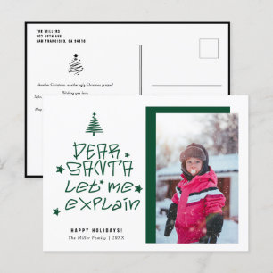 Cartão Postal De Festividades Caros Papais noeis de Natal