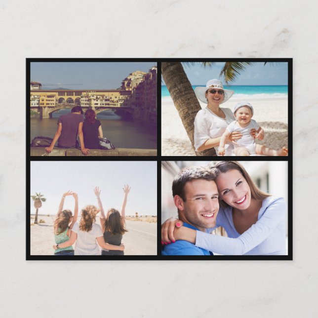 Cartão Postal De Festividades Carregar a sua fotografia (Frente)