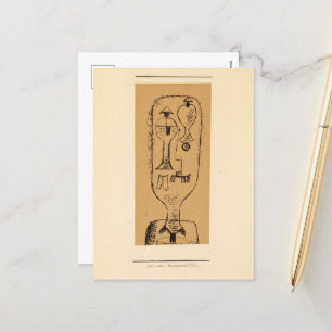 Cartão Postal De Festividades Carroça Fisiognômica por Paul Klee