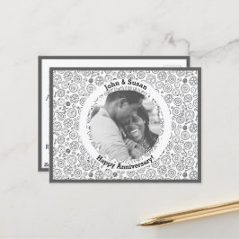 Cartão Postal De Festividades Carroçaria Vitoriana, Branco e Preto