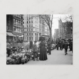 Cartão Postal De Festividades Cartão 1904 de Fowers NYC da páscoa