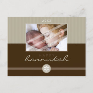 Cartão Postal De Festividades CARTÃO À MODA DE CHANUKAH:: stripedstitch 2L