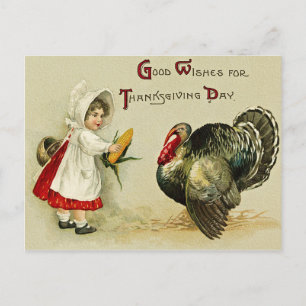Cartão Postal De Festividades Cartão da acção de graças