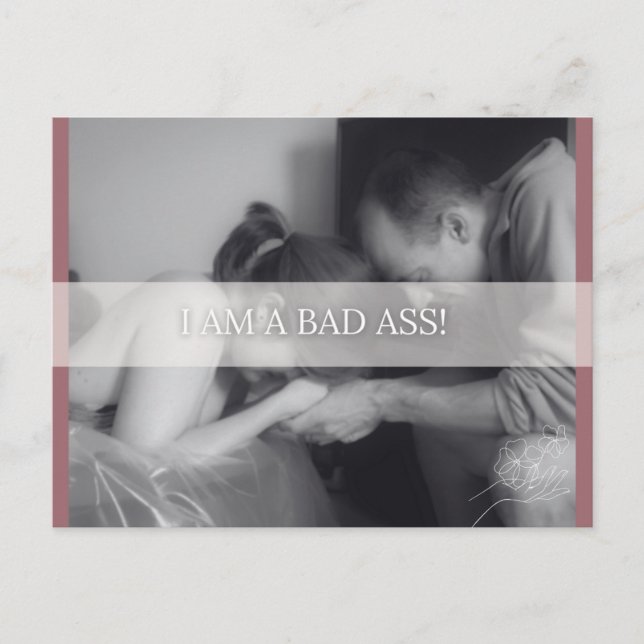 Cartão Postal De Festividades Cartão de Afirmação de Nascimento (Frente)